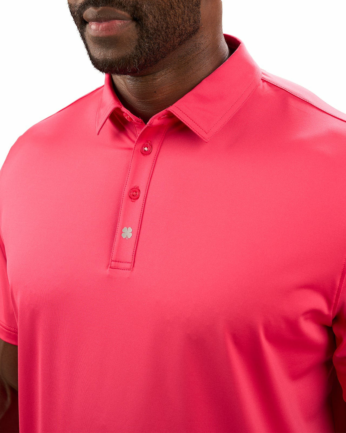 Men's Versatile Pink Soft Stretch Polo