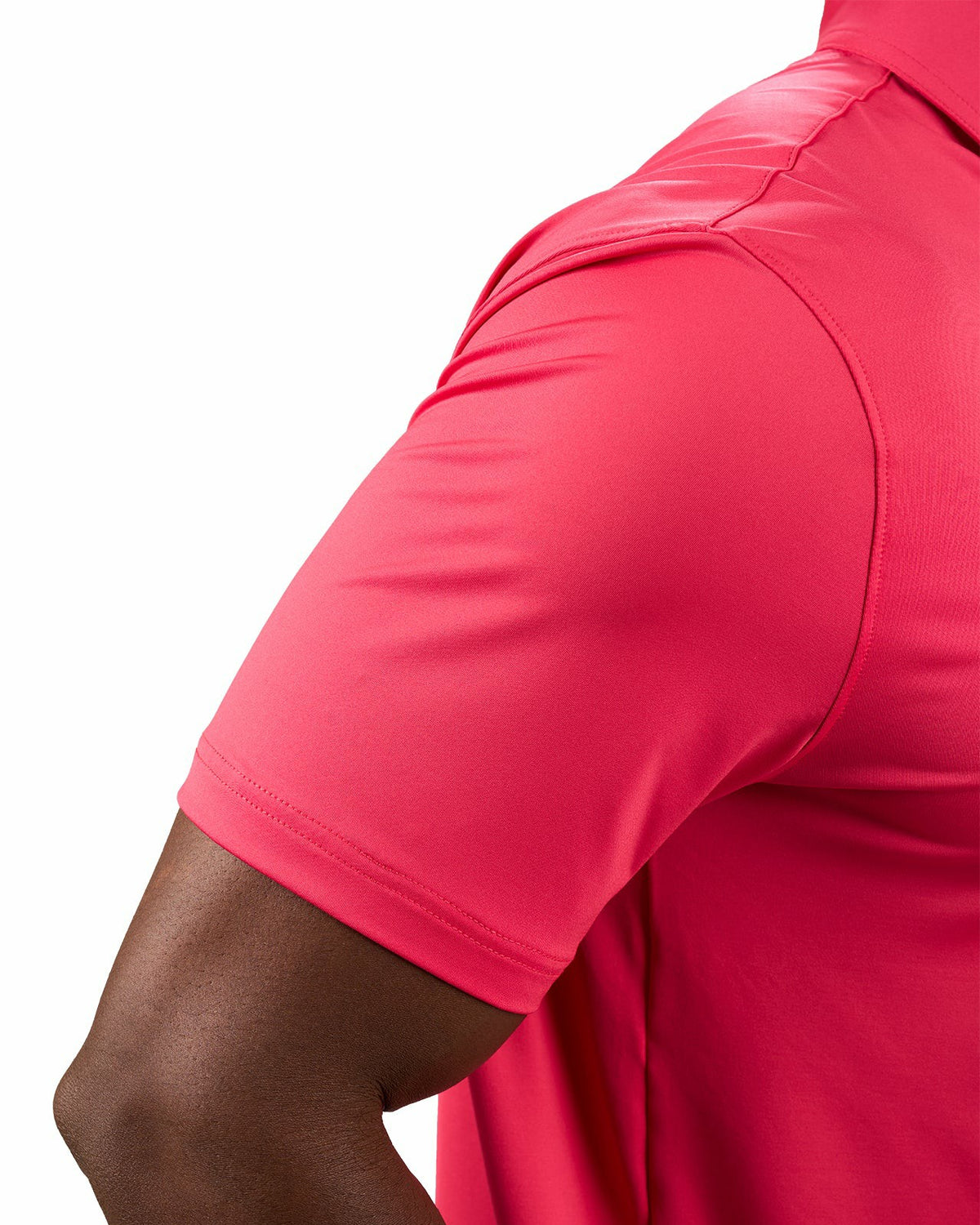 Men's Versatile Pink Soft Stretch Polo