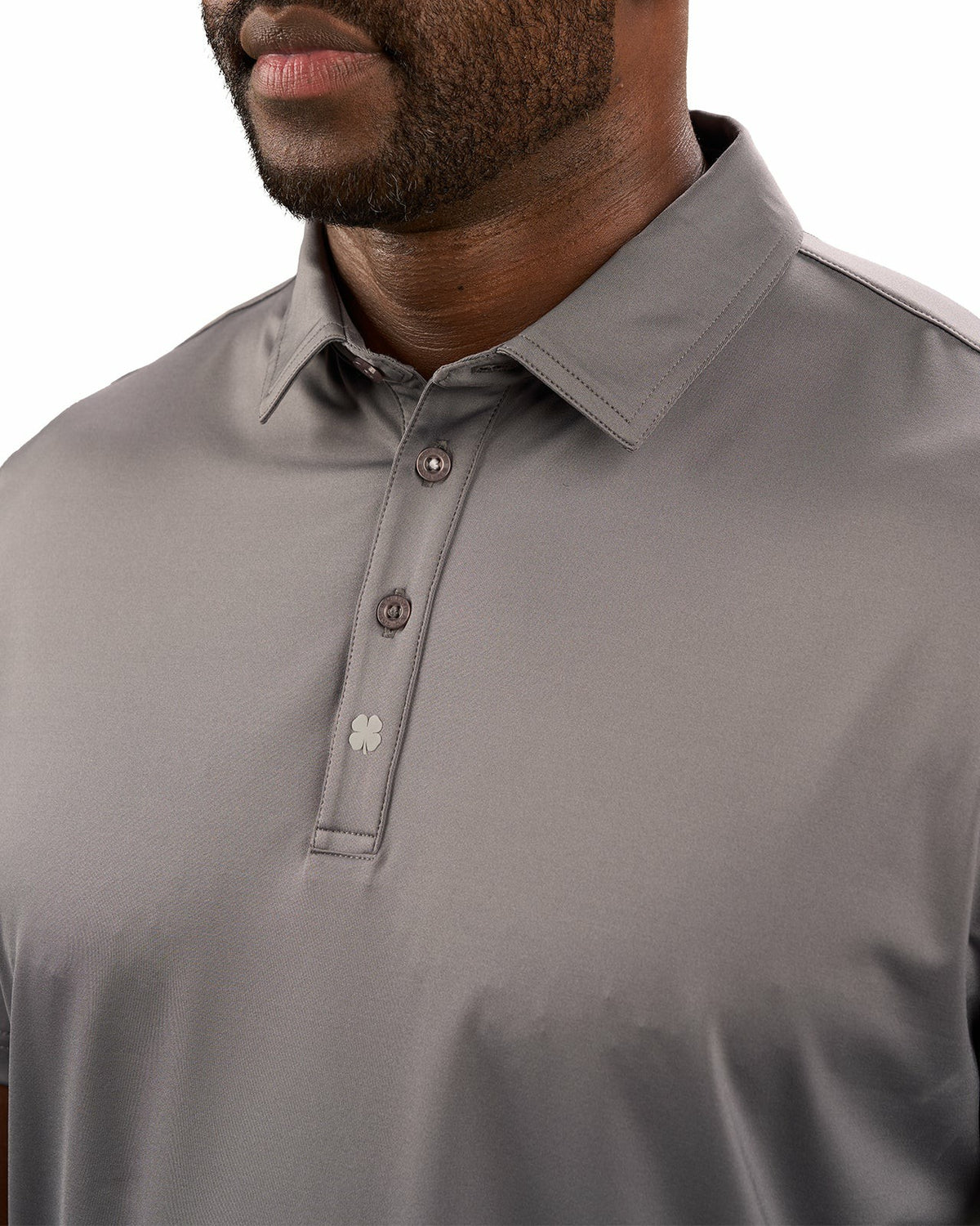 Men's Versatile Grey Soft Stretch Polo