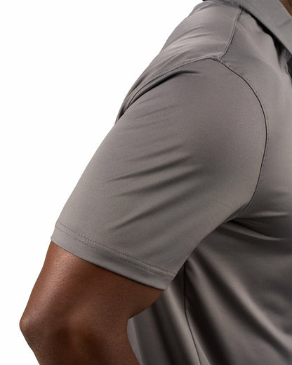 Men's Versatile Grey Soft Stretch Polo