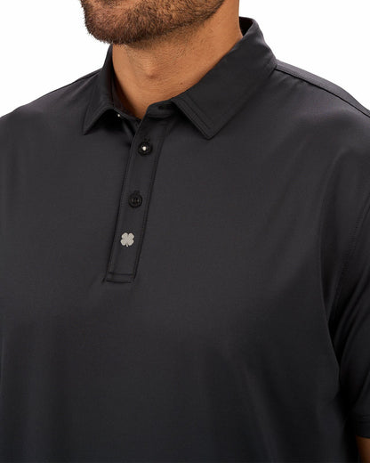 Men's Versatile Black Soft Stretch Polo