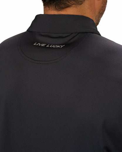Men's Versatile Black Soft Stretch Polo