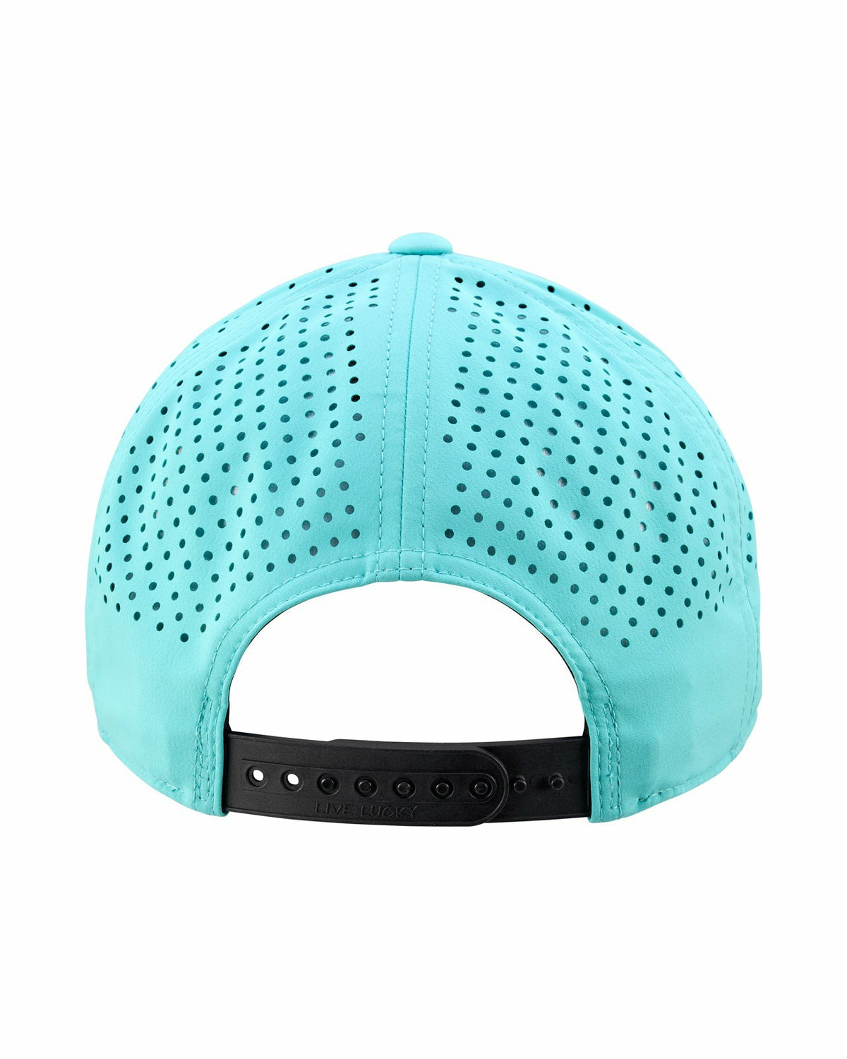 Breathable Blue Golf Hat with Rope and Patch