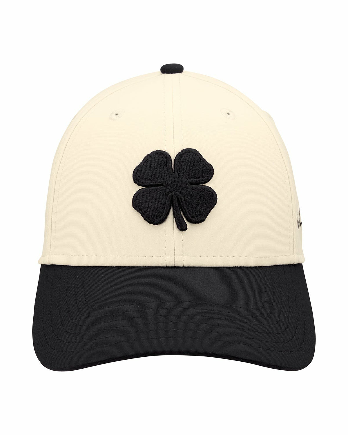 Cream and Black Premium Clover Hat for Golf and Lifestyle