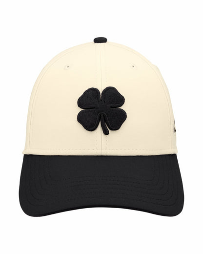 Cream and Black Premium Clover Hat for Golf and Lifestyle
