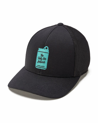 Playful Black and Blue Hat for Golf and Lifestyle