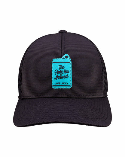 Playful Black and Blue Hat for Golf and Lifestyle