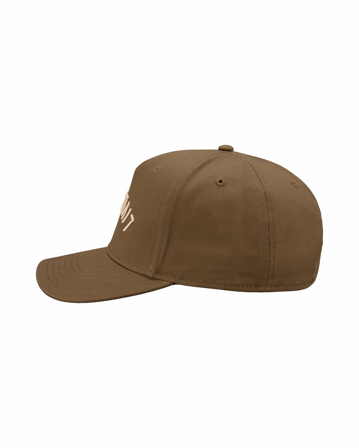 Trendy Vintage-Inspired Brown Hat with Live Lucky Logo