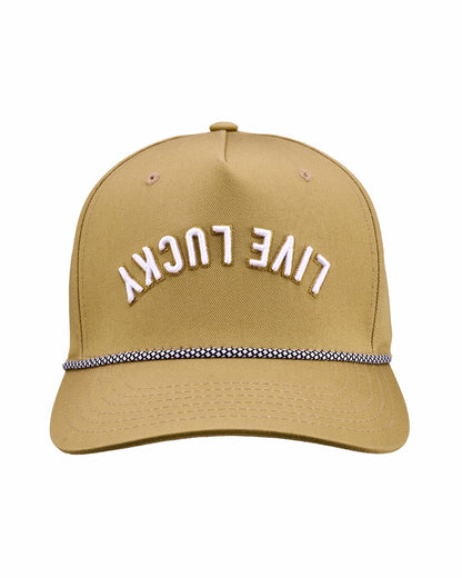 Trendy Vintage-Inspired Yellow Hat with Rope Brim