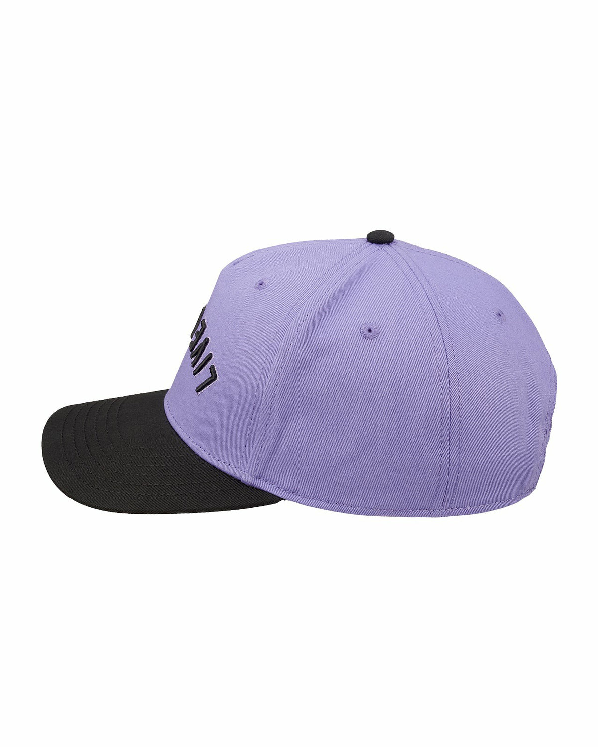 Trendy Vintage-Inspired Purple Hat with Black Brim