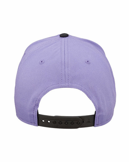 Trendy Vintage-Inspired Purple Hat with Black Brim