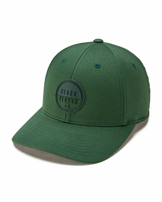 Dark Green Adjustable Golf Hat with Black Clover Logo
