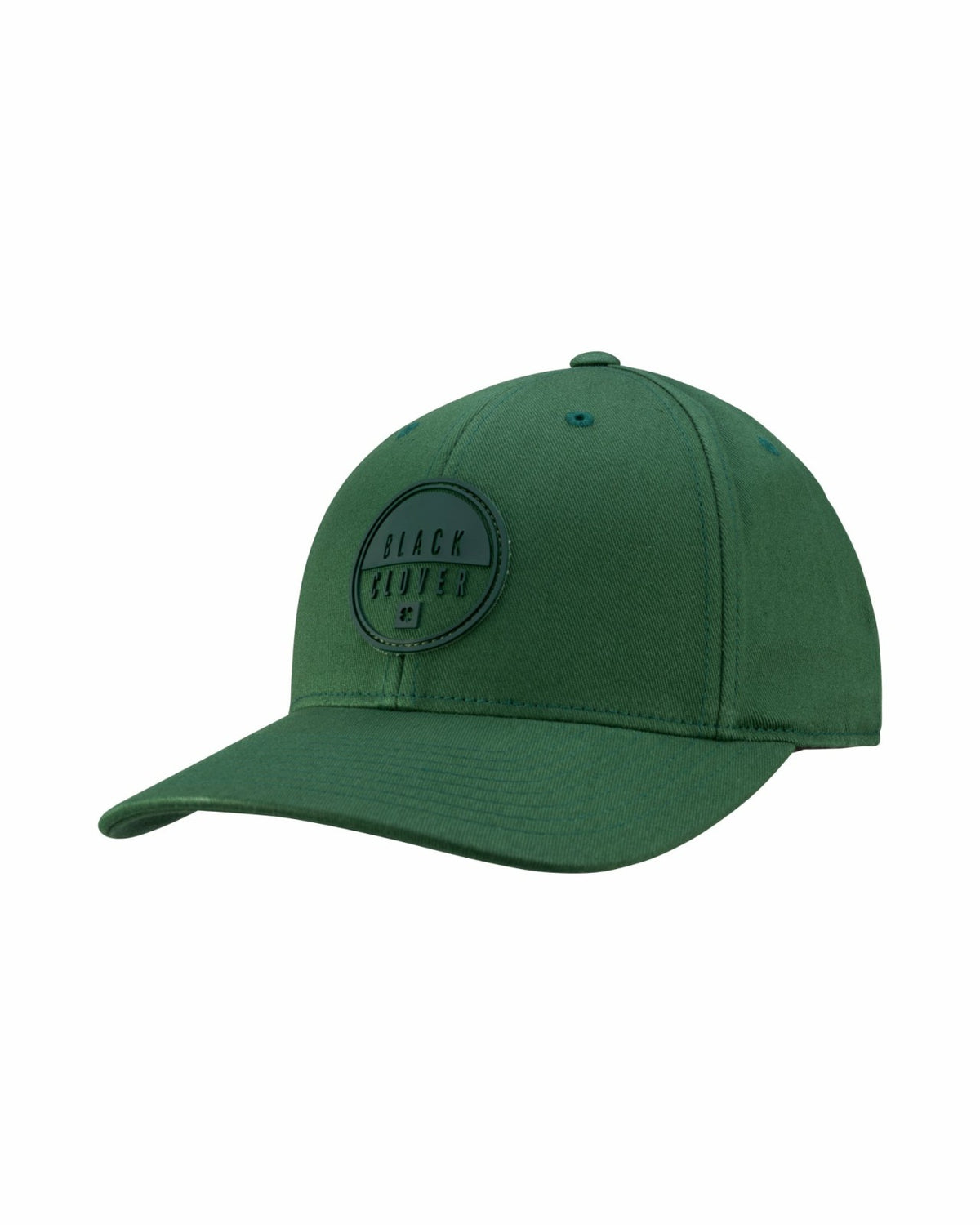 Dark Green Adjustable Golf Hat with Black Clover Logo