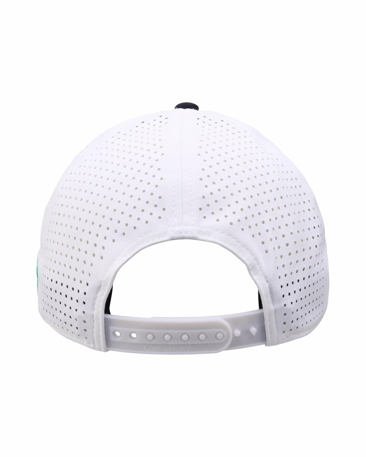 Bright Green Perforated Golf Hat with Black Clover