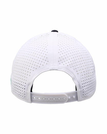 Bright Green Perforated Golf Hat with Black Clover