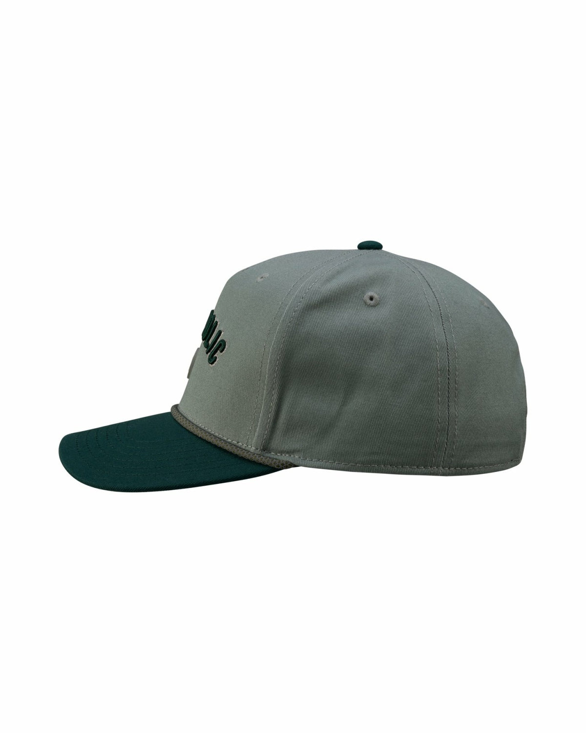 Vintage Green Golf Snapback Hat with Clover Logo