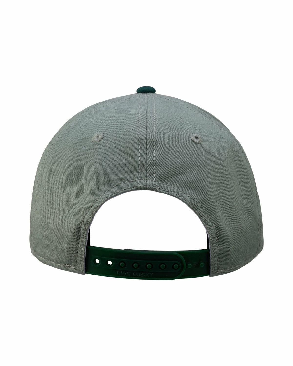 Vintage Green Golf Snapback Hat with Clover Logo