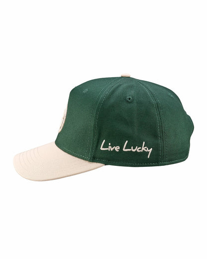 Classic Green and White Golf Hat for Lifestyle & Comfort