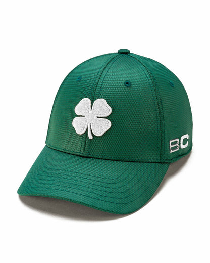 Comfortable Versatile Green Hat with Tan Clover