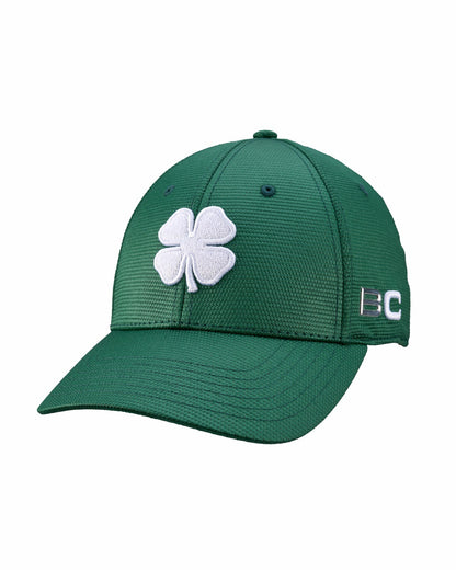 Comfortable Versatile Green Hat with Tan Clover