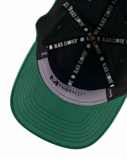 Comfortable Versatile Green Hat with Tan Clover