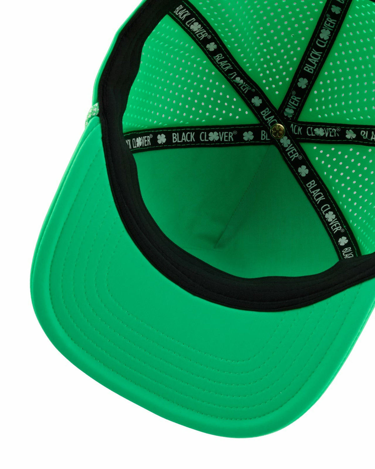 Trendy Unisex Green Summer Rope Snapback Hat with Clover Patch
