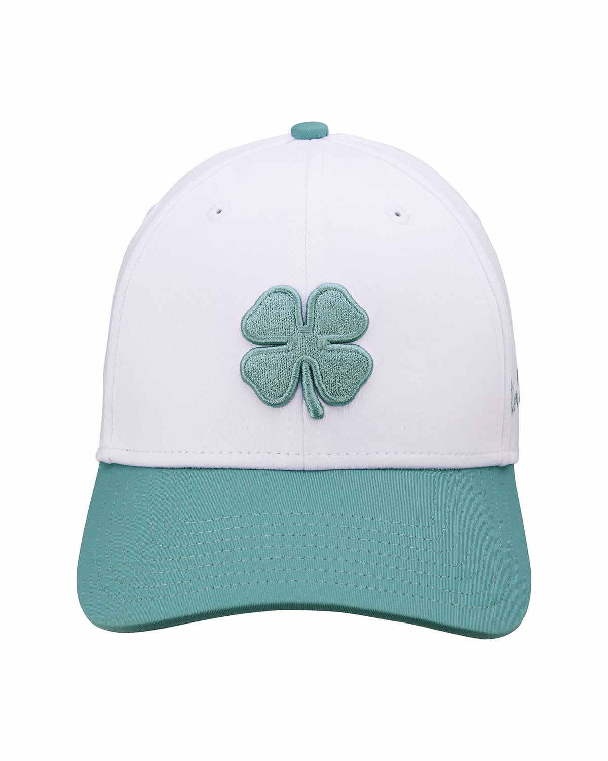 White and Green Premium Clover Hat for Golf and Lifestyle