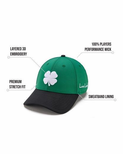 Green and Black Premium Clover Hat for Golf and Lifestyle