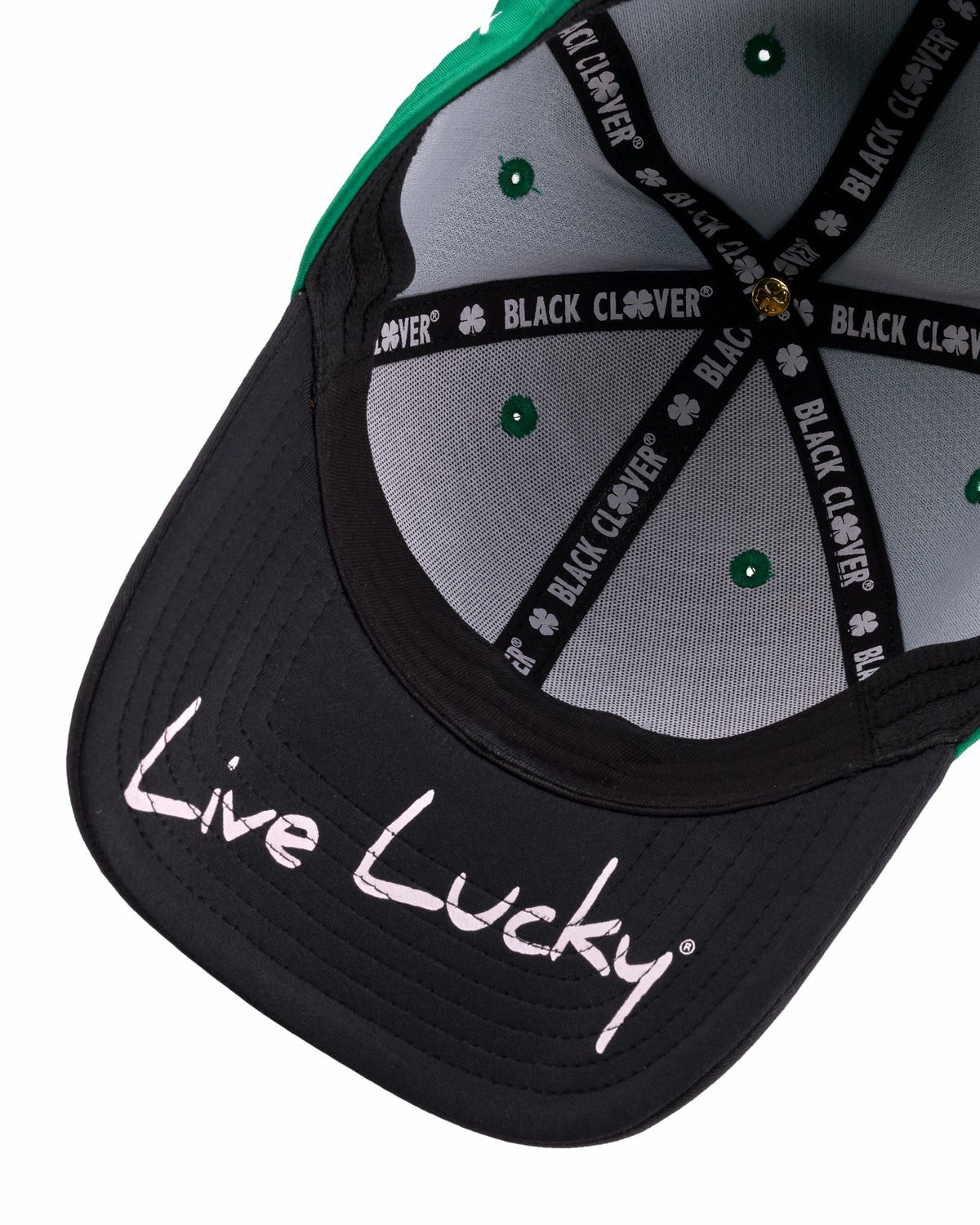 Green and Black Premium Clover Hat for Golf and Lifestyle