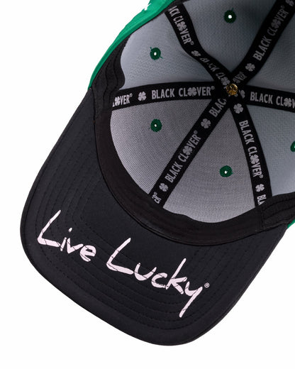 Green and Black Premium Clover Hat for Golf and Lifestyle