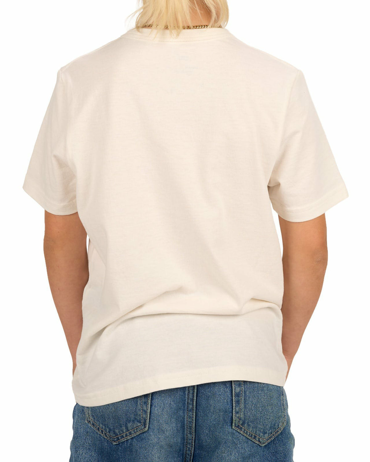 Super Soft Kid's Ivory Graphic Tee with Live Lucky logo