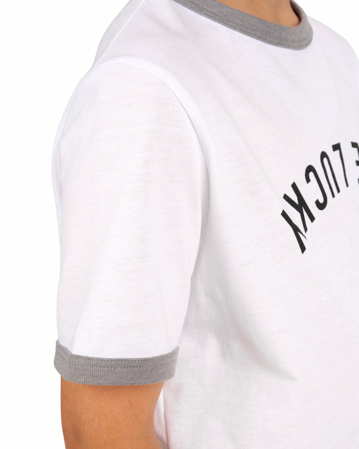 Super Soft Kids' White Graphic Tee for Golf or Play
