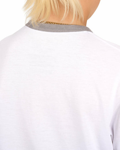 Super Soft Kids' White Graphic Tee for Golf or Play