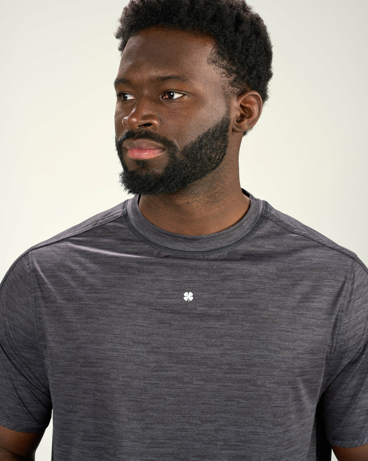 Men's Dark Grey Athletic Fit Tee for Gym and Performance