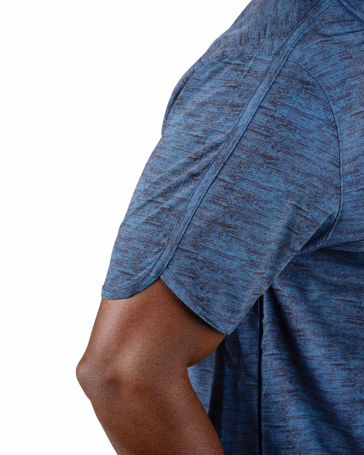 Men's Navy Athletic Fit Tee for Gym and Performance