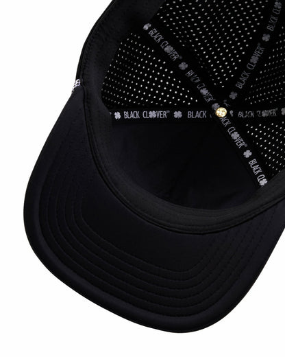 Trendy Unisex Black Summer Rope Snapback Hat with Clover Patch