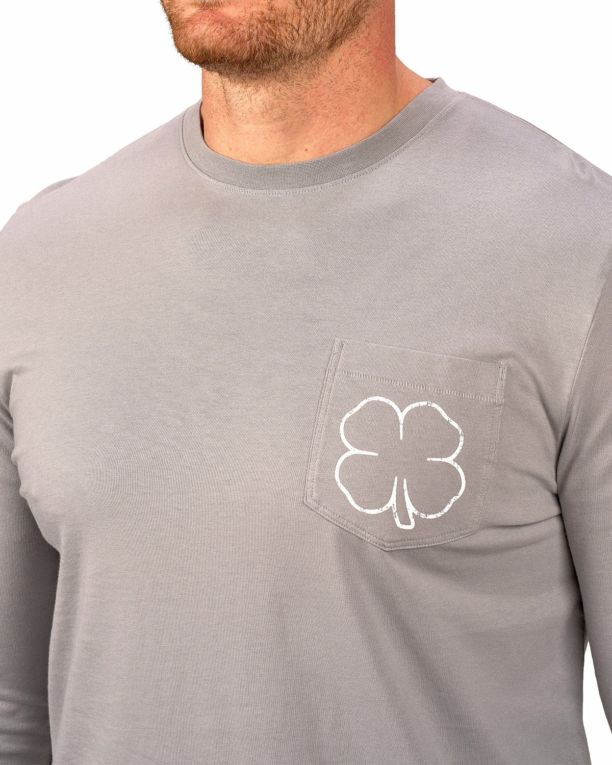 Retro Long-Sleeved Light Grey Graphic T-Shirt