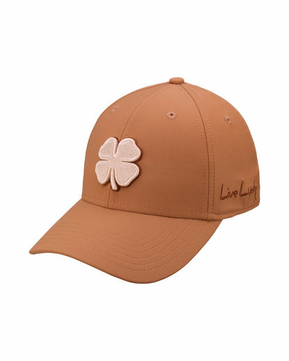 White and Brown Premium Clover Hat for Golf and Lifestyle
