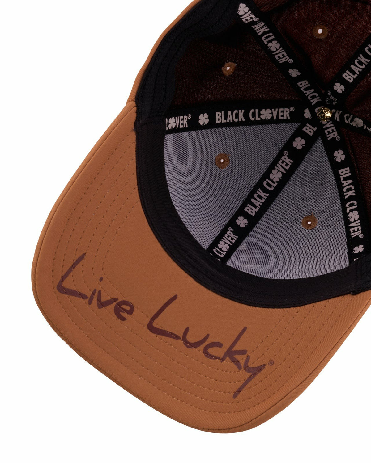 White and Brown Premium Clover Hat for Golf and Lifestyle