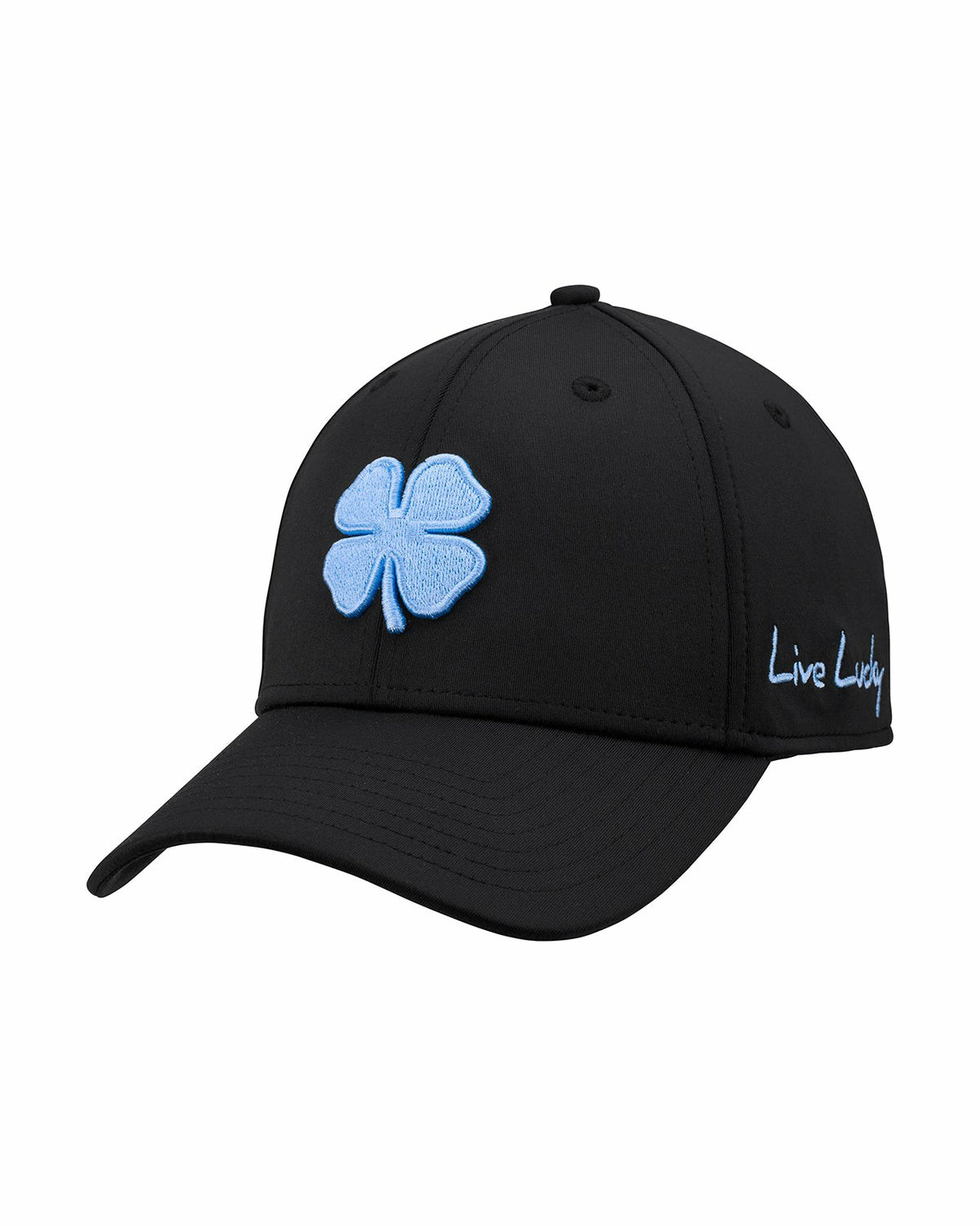 Light Blue and Black Premium Clover Hat for Golf and Lifestyle