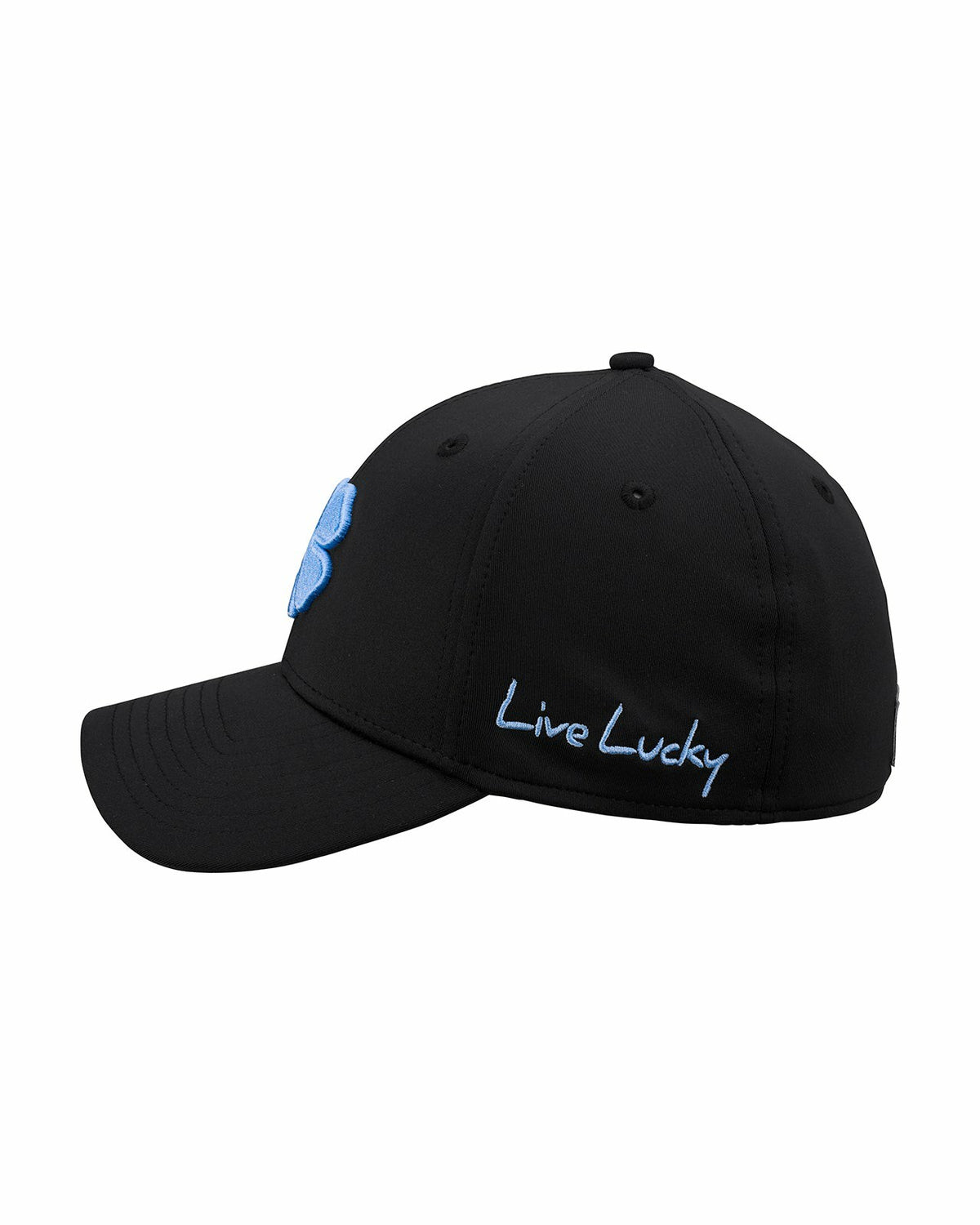 Light Blue and Black Premium Clover Hat for Golf and Lifestyle