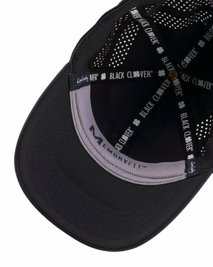 Black Breathable Golf Hat with Comfortable Memory Foam