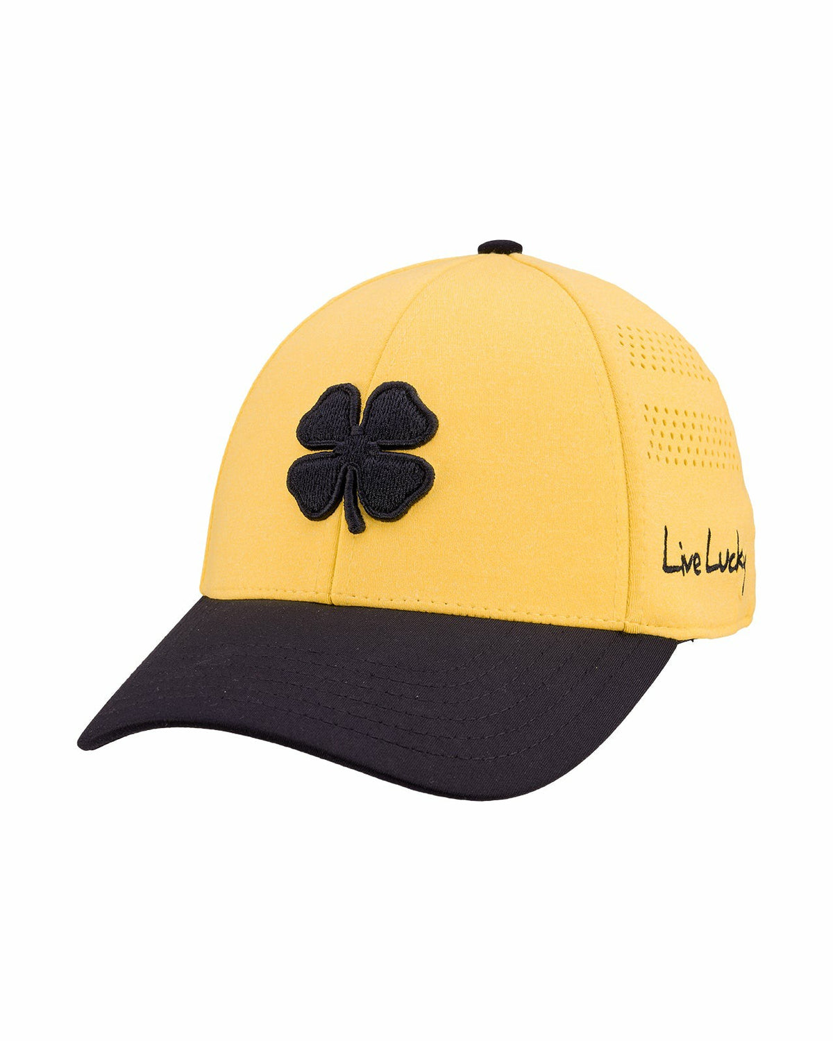 Yellow Breathable Golf Hat with Comfortable Memory Foam