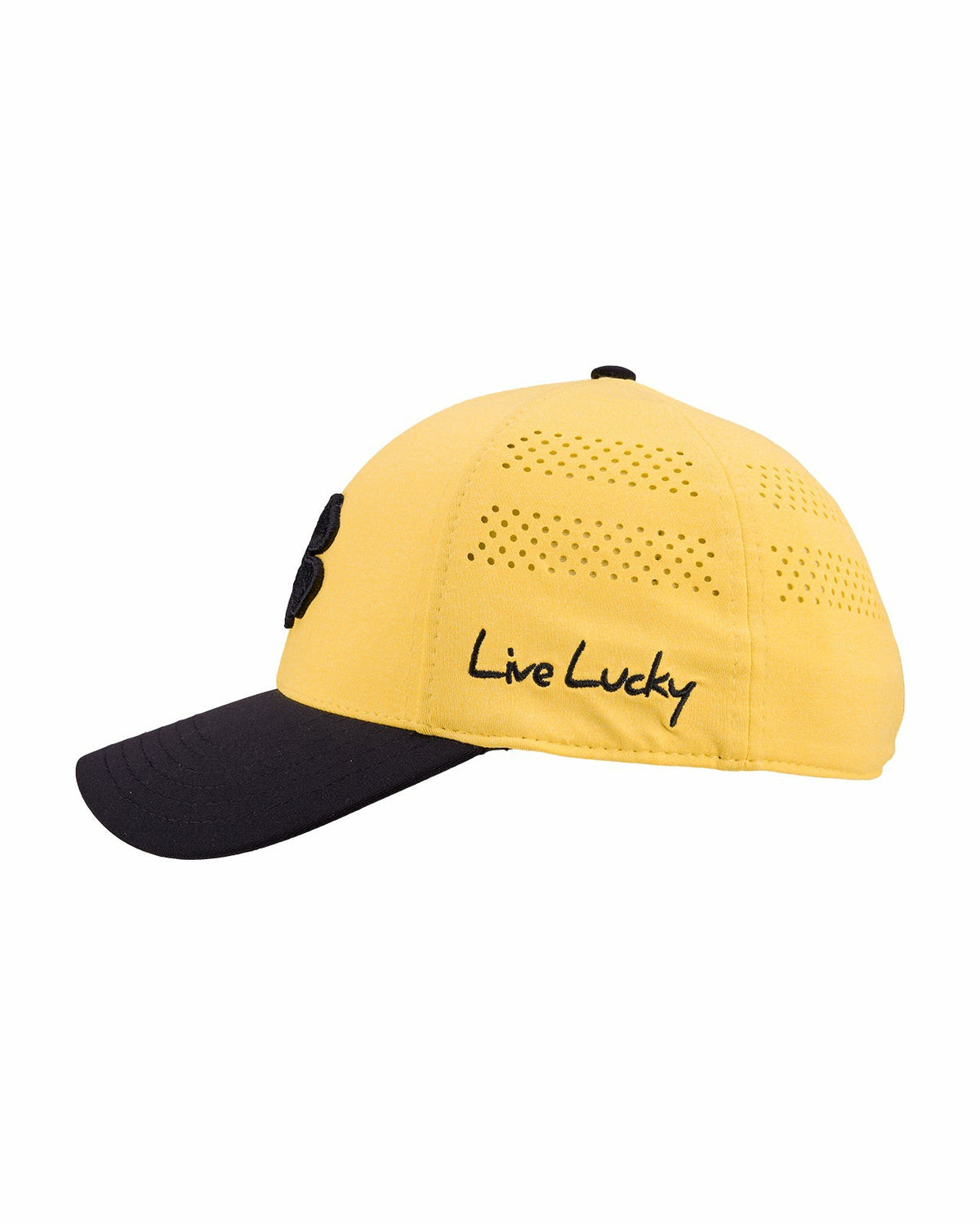 Yellow Breathable Golf Hat with Comfortable Memory Foam