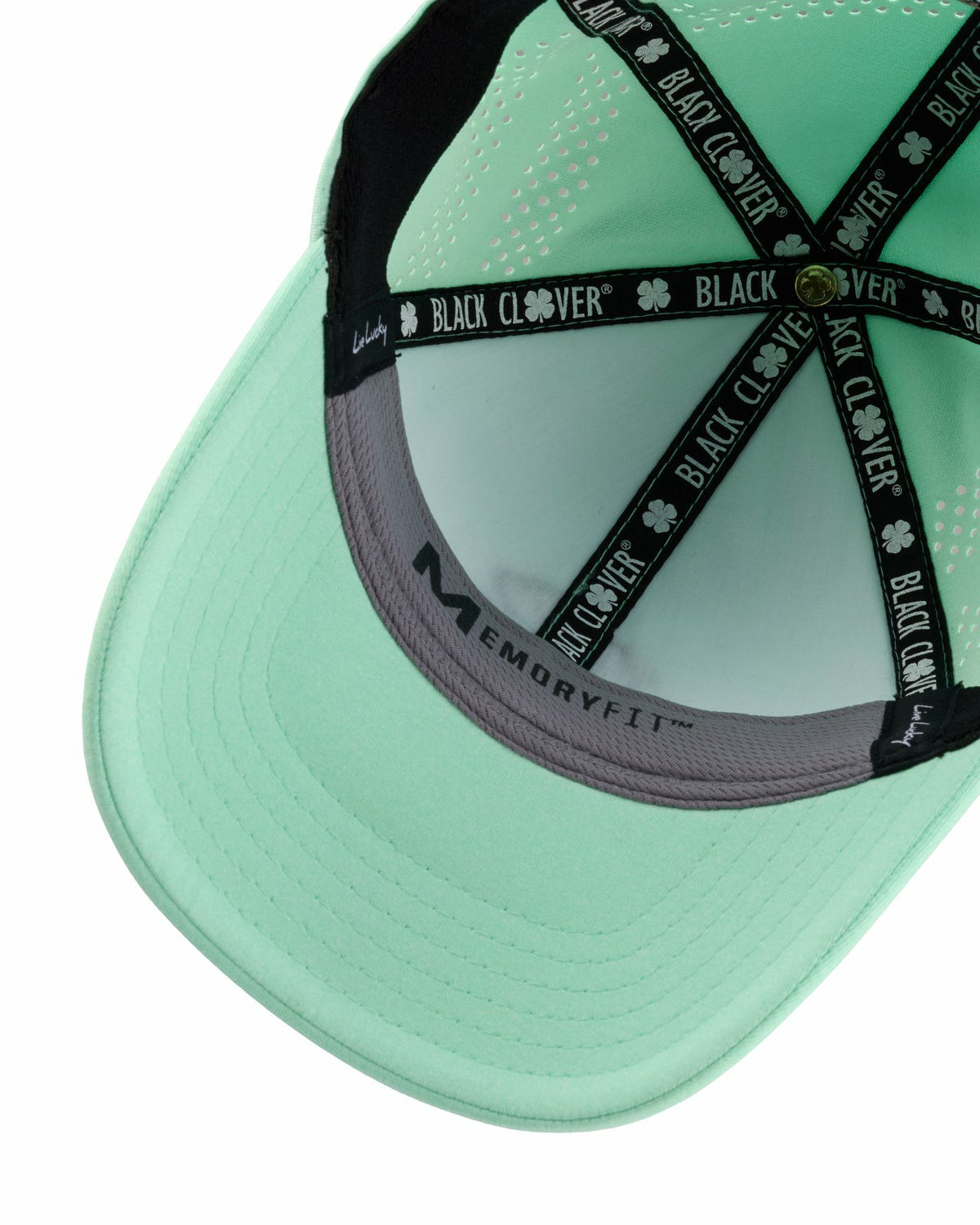 Light Green Breathable Golf Hat with Comfortable Memory Foam