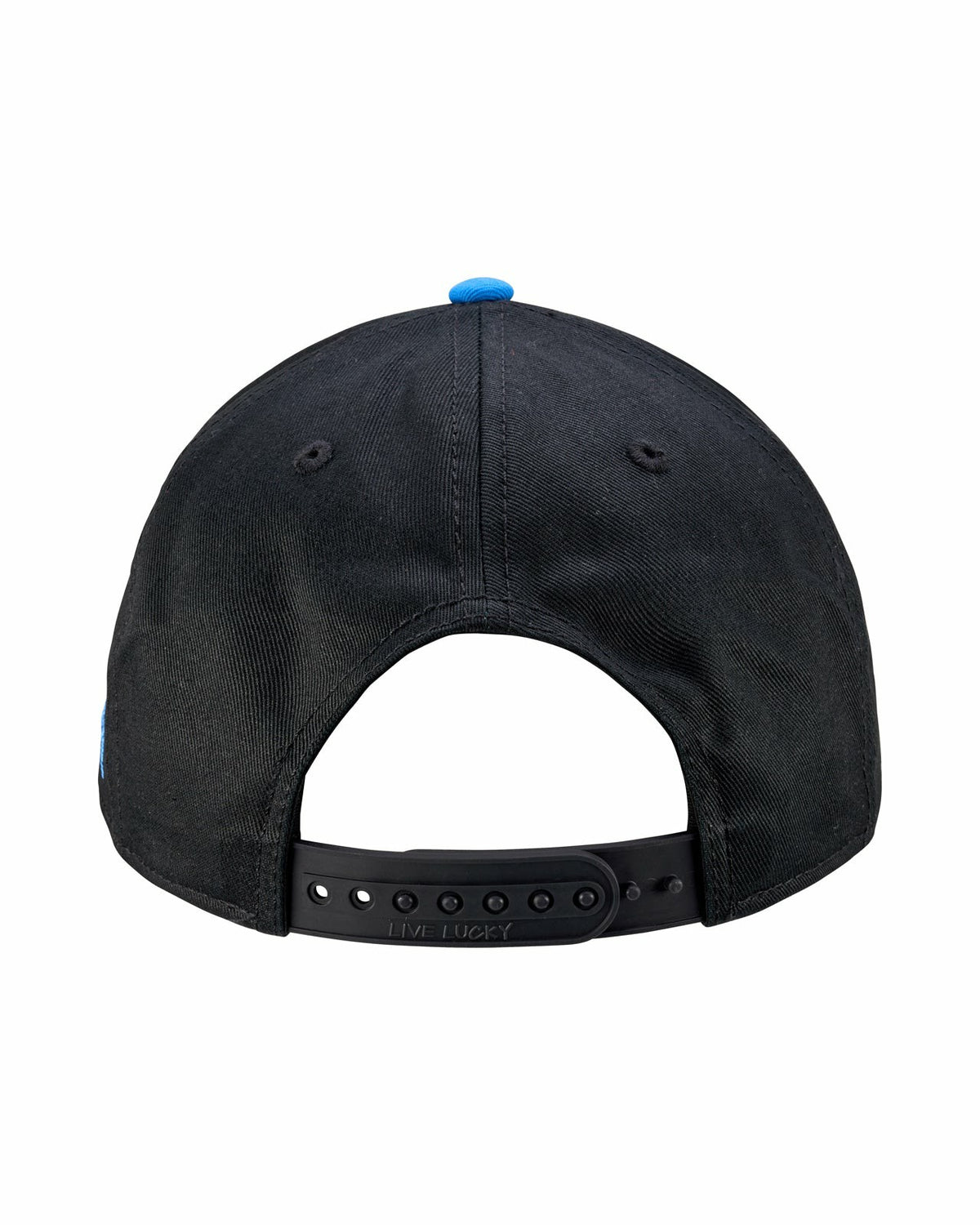 Kids' Vintage Black Hat with Blue Brim