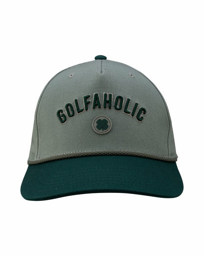 Kids' Vintage Green Golf Snapback Hat with Clover Logo
