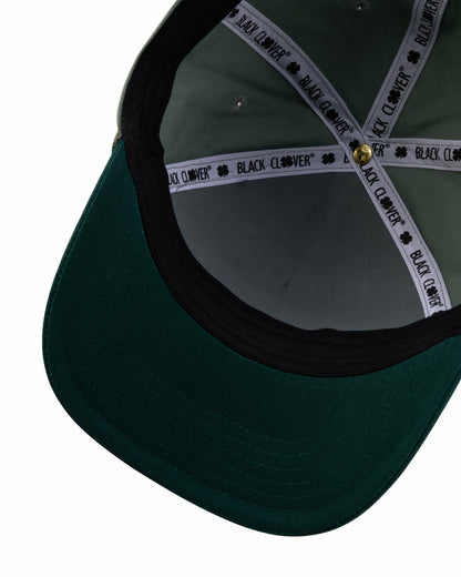 Kids' Vintage Green Golf Snapback Hat with Clover Logo