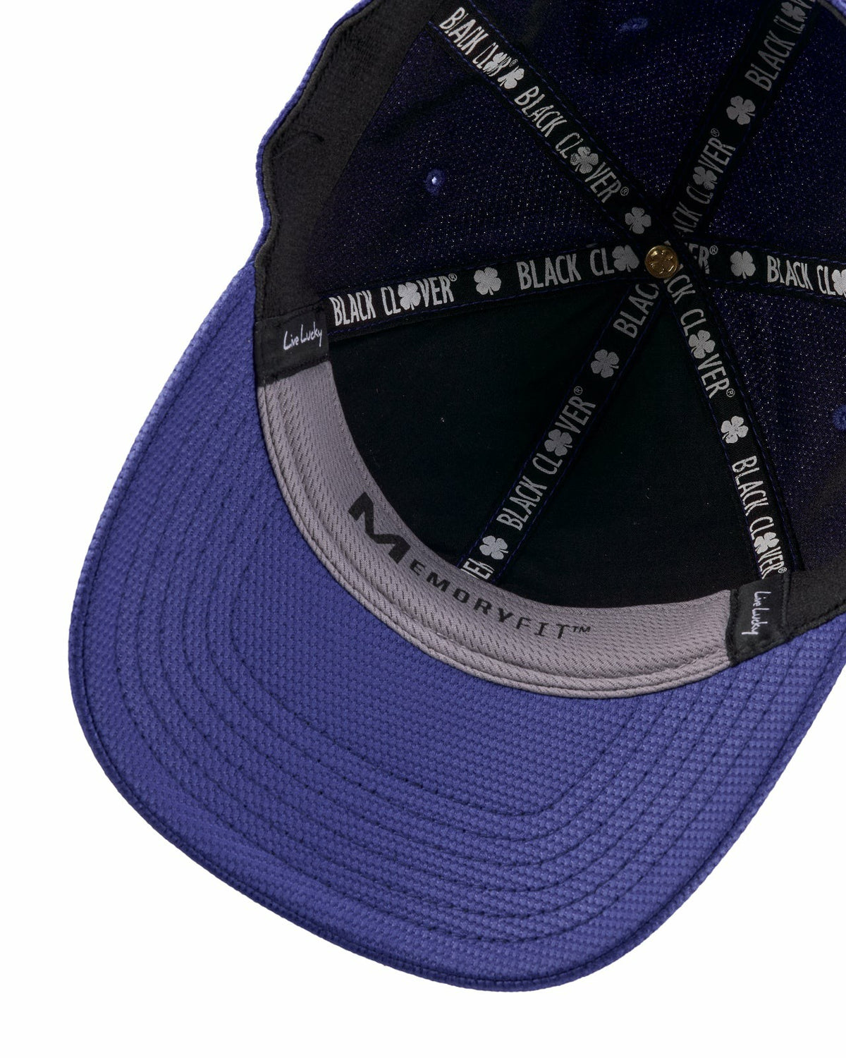 Comfortable Versatile Blue Hat with White Clover