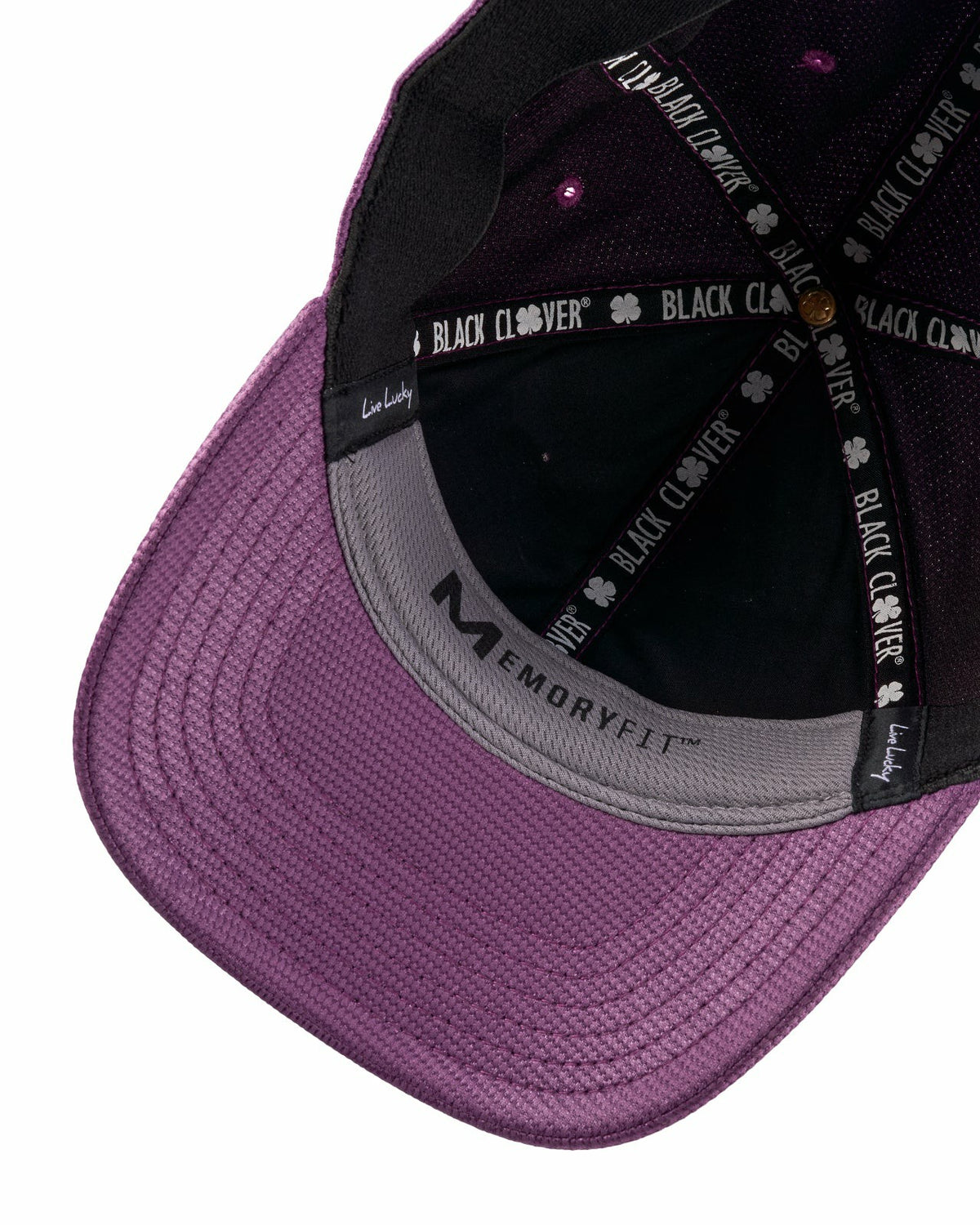 Comfortable Versatile Purple Hat with Black Clover